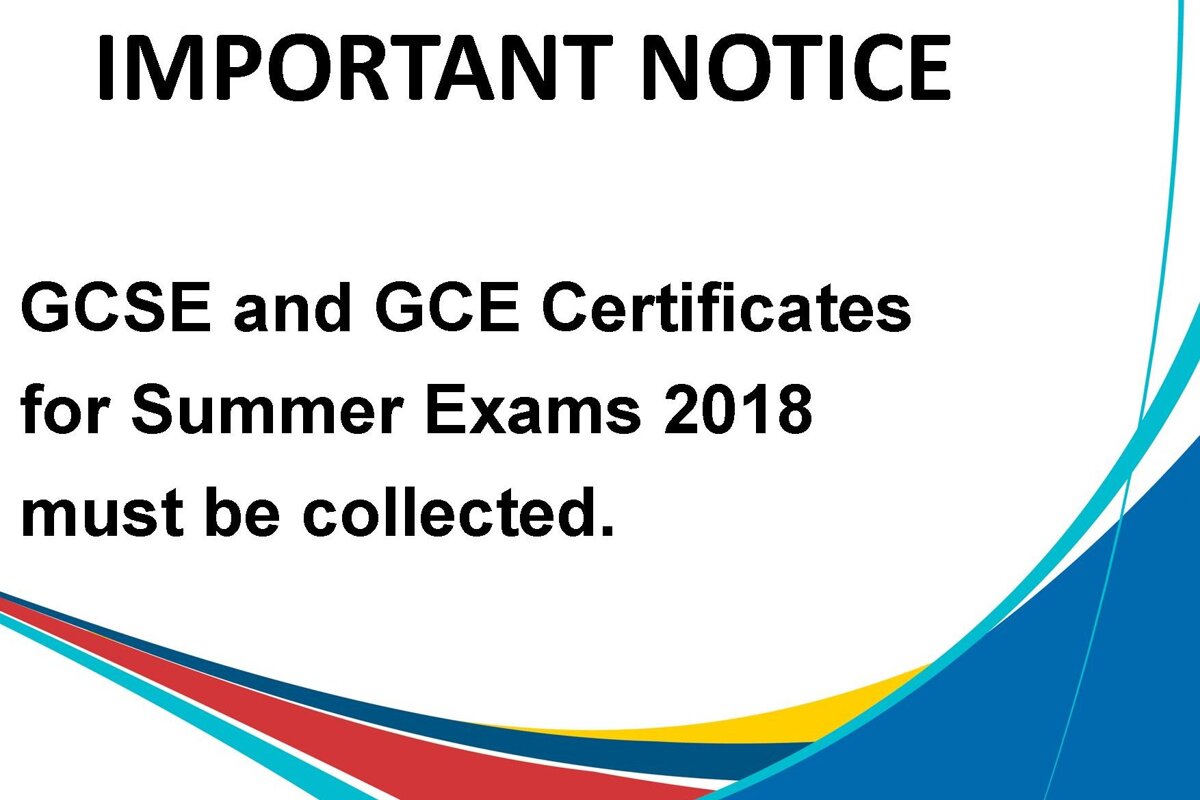 Image of Exam Certificate Collection