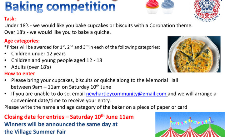 Image of New Hartley Village Baking Competition